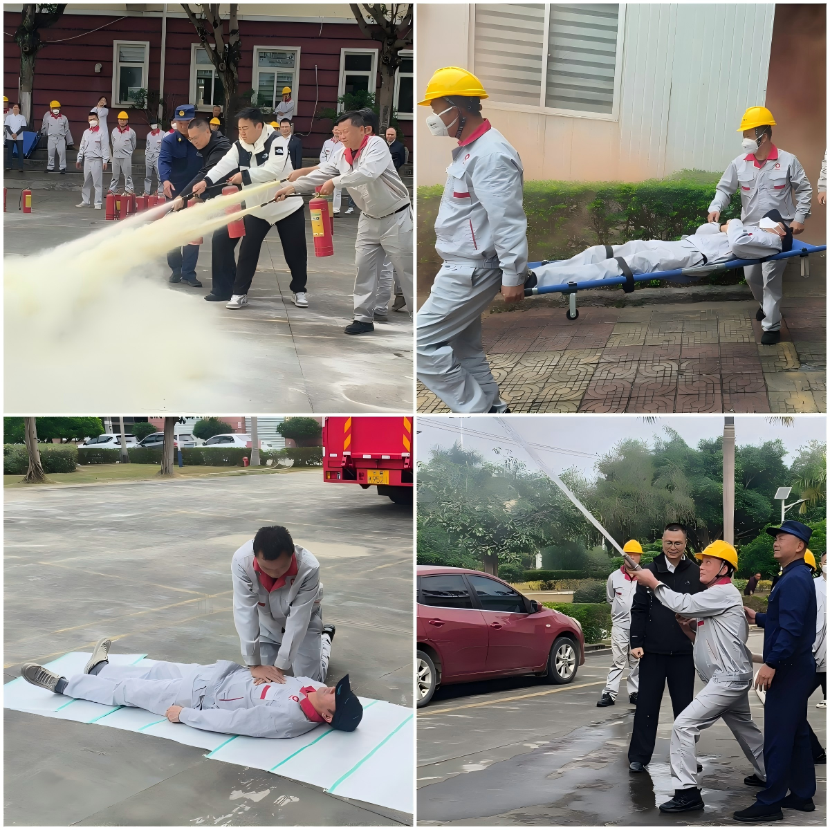 厦门标准砂漳浦分公司开展消防应急综合演练